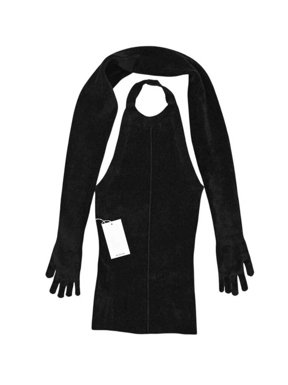 Peter Do Detachable Gloves Sweater in Black